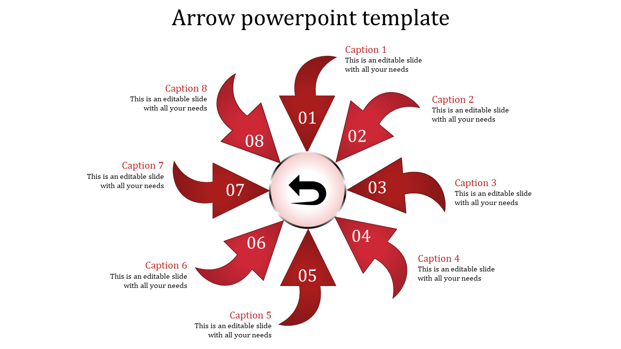 arrows powerpoint templates-arrows powerpoint templates-RED
